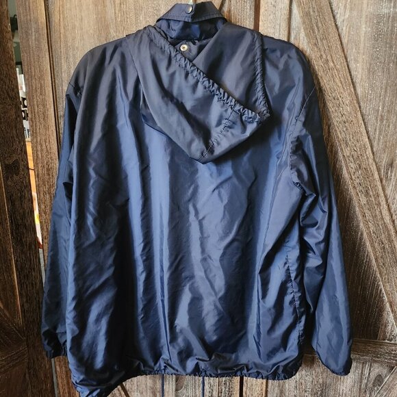 Nike Jacket Windbreaker Marquette Golden Eagles Blue Full Zip Hooded Size Small - Picture 12 of 16